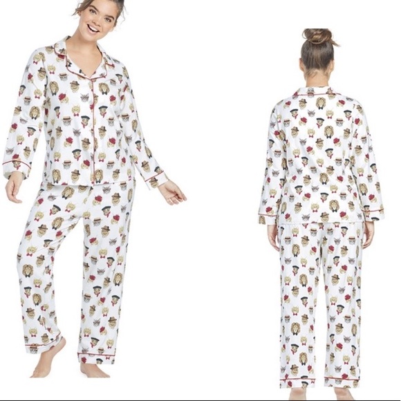 Bedhead Plus Classy Cats Stretch Pajama Set 1X NEW - Picture 2 of 8